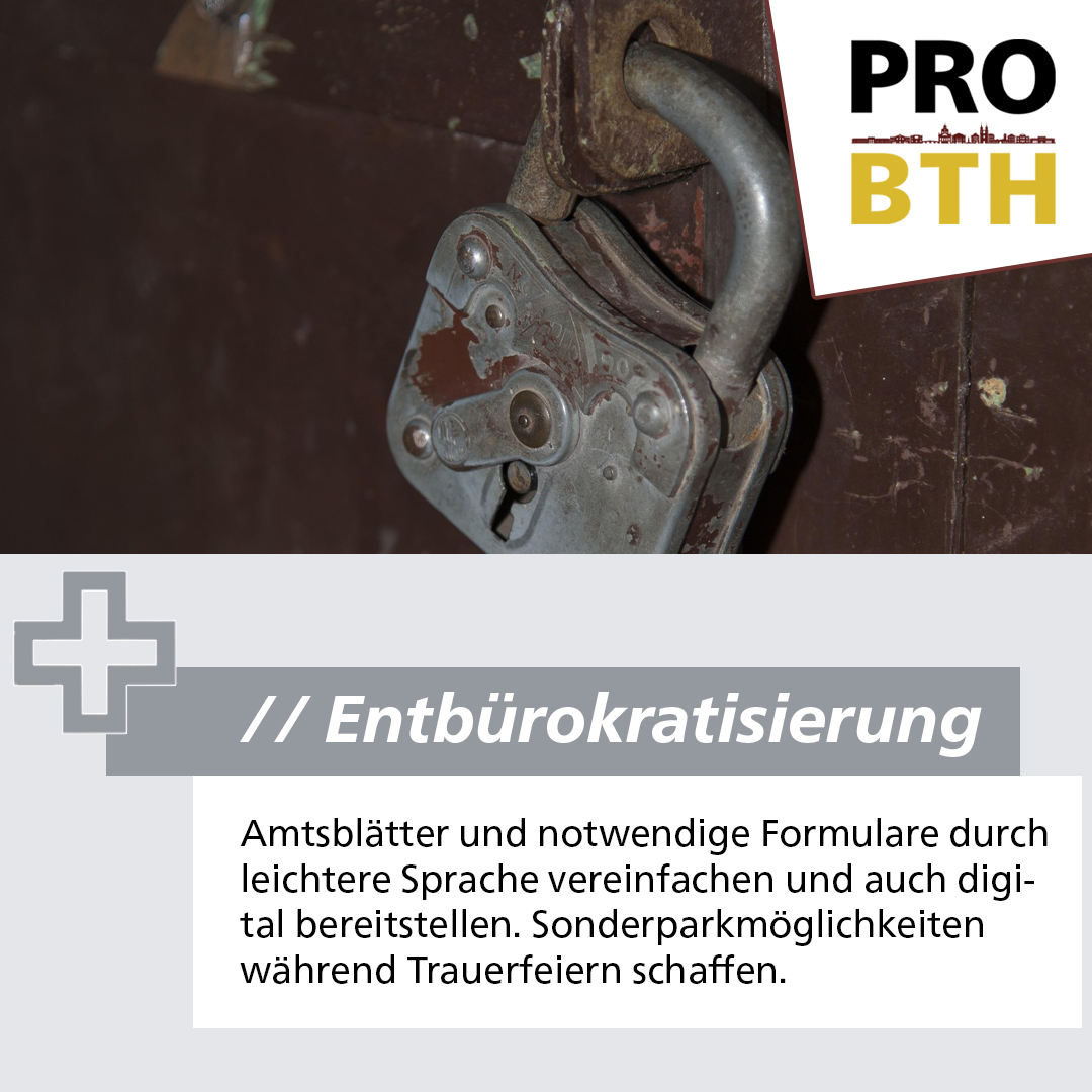Entbürokratisierung in Bayreuth